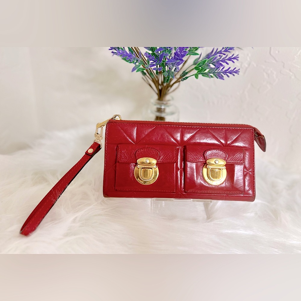 Marc Jacobs Calfskin Zip Clutch